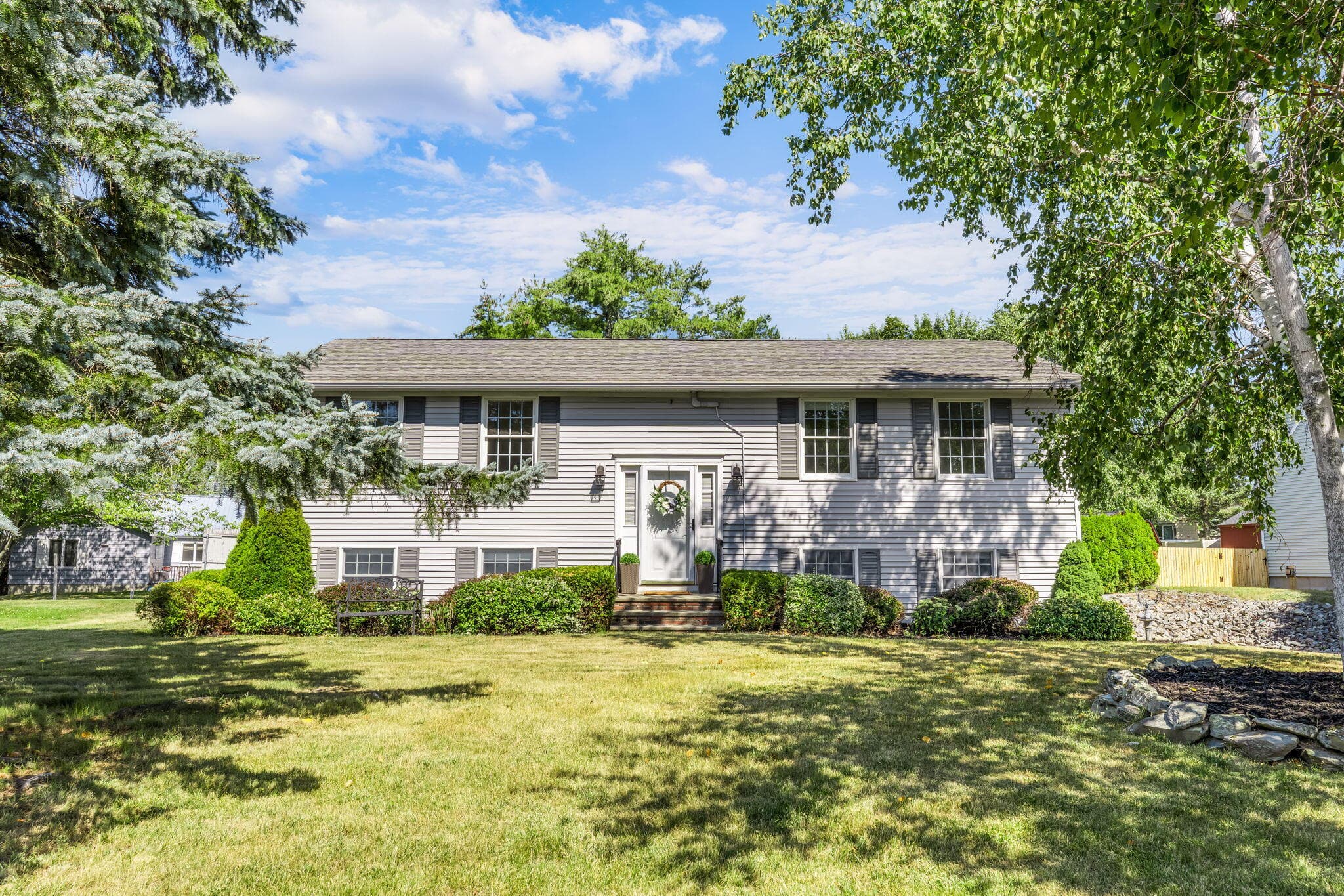 Front exterior of the home at 50 Laurel Circle in Bangor, Maine